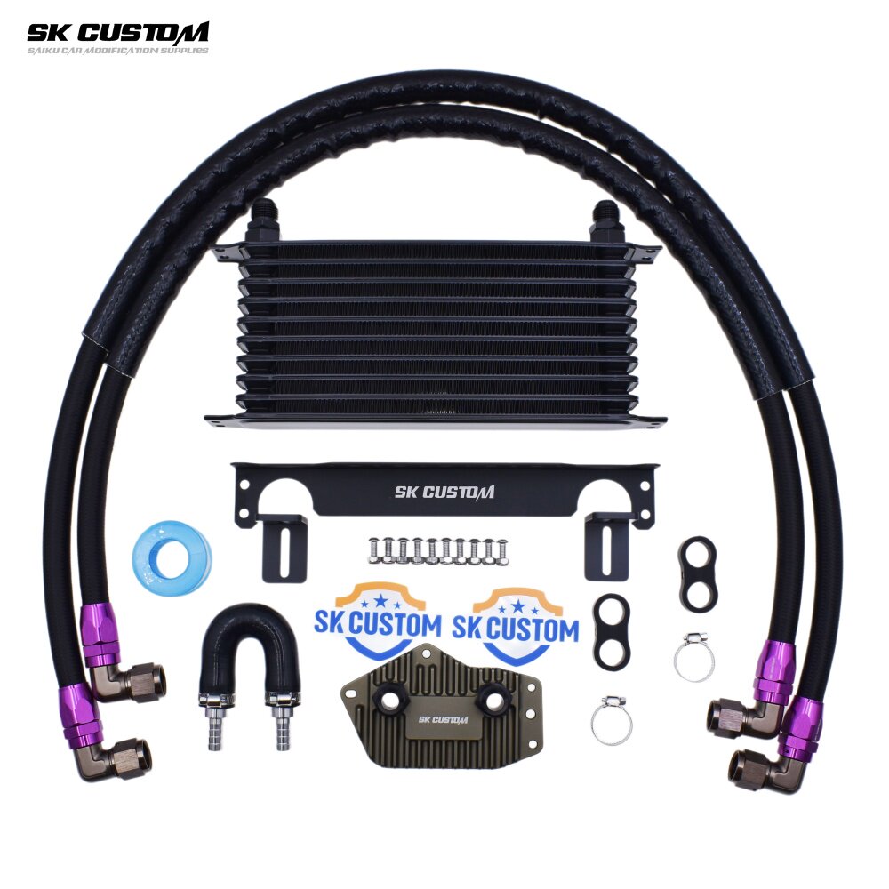 SK CUSTOM适用于凯迪拉克LSY发动机油冷套件机油散热器发动机冷却