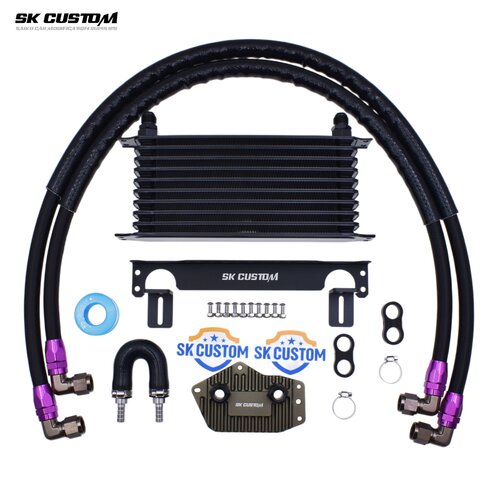 SK CUSTOM适用于凯迪拉克LSY发动机油冷套件机油散热器发动机冷却