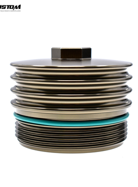 适用宝马N20N46N52 N55 B48 B58机油滤芯外壳锻造铝合金滤清器盖