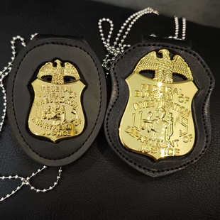 美国联邦调查局FBI 大徽章 胸章 肩章 现货 纯铜