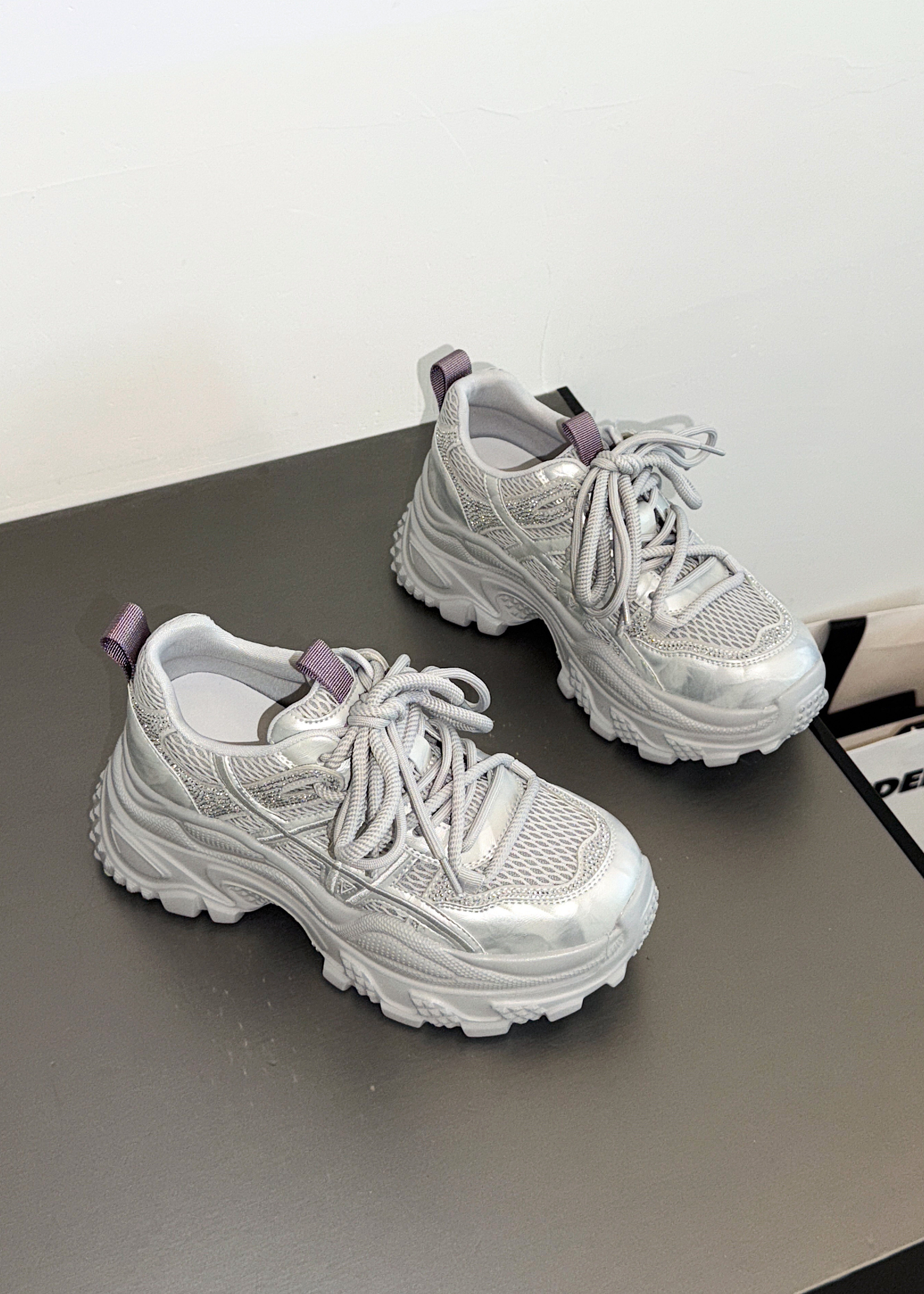 厚底老爹鞋女2026年春夏季新款网面透气休闲鞋软底轻便百搭运动鞋