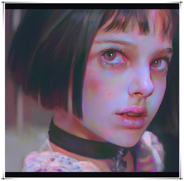 国外插画师viktoria写实cg ps头像人像手绘教程手绘临摹素材121张