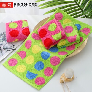 4条装金号纯棉儿童小毛巾长方形柔软吸水全棉加厚洗澡洗脸不掉毛