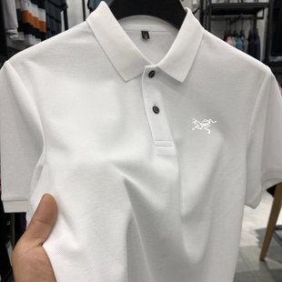 奥莱正品 始祖刺绣鸟短袖 t恤男士 纯棉中年休闲翻领高端大牌polo衫