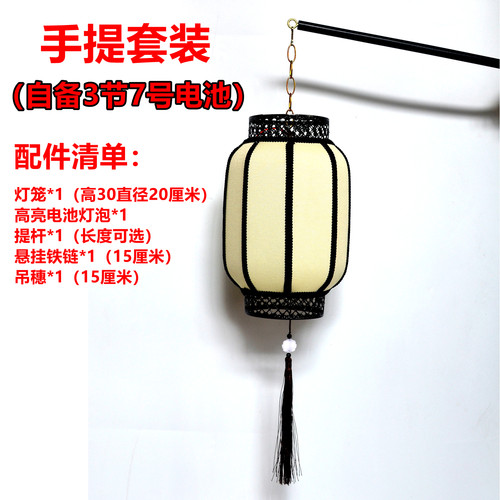 古风汉服拍照户外摄影手提灯笼