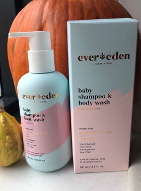 美购保真 包邮湖南发货 Evereden温和无泪宝宝沐浴乳洗发水二合一