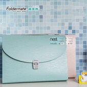 Foldermate富美高鸟巢纹风琴包A4多层文件夹试卷夹13层手提收纳包