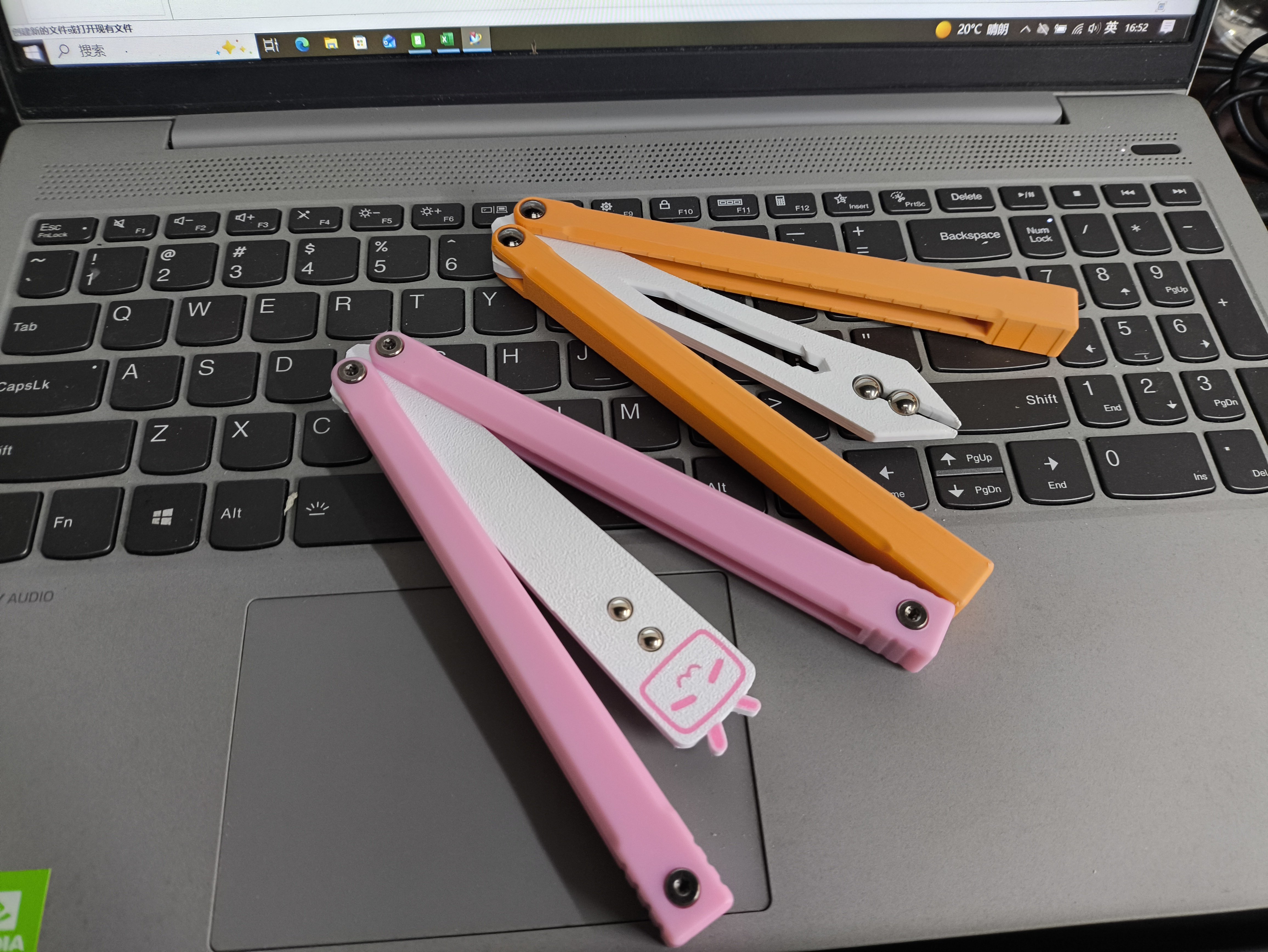 HR蛟龙balisong定制刃 小电视刃 锹甲虫刃 可爱风安全不开刃,玩具/童车/益智/积木/模型,EDC玩具,淘宝优惠券,粉丝福利购,淘宝优惠卷