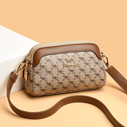 真皮小包包斜挎包中年妈妈包软皮