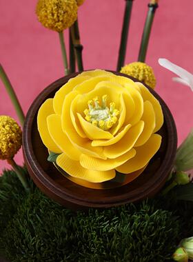 陶瓷手捏虞美人香薰扩香器礼品套装送长辈老师朋友中秋节生日礼物