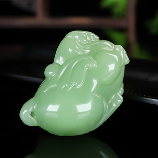 新疆和田玉籽料招财玉马手把件生肖马护身符玉石挂件马到成功把件