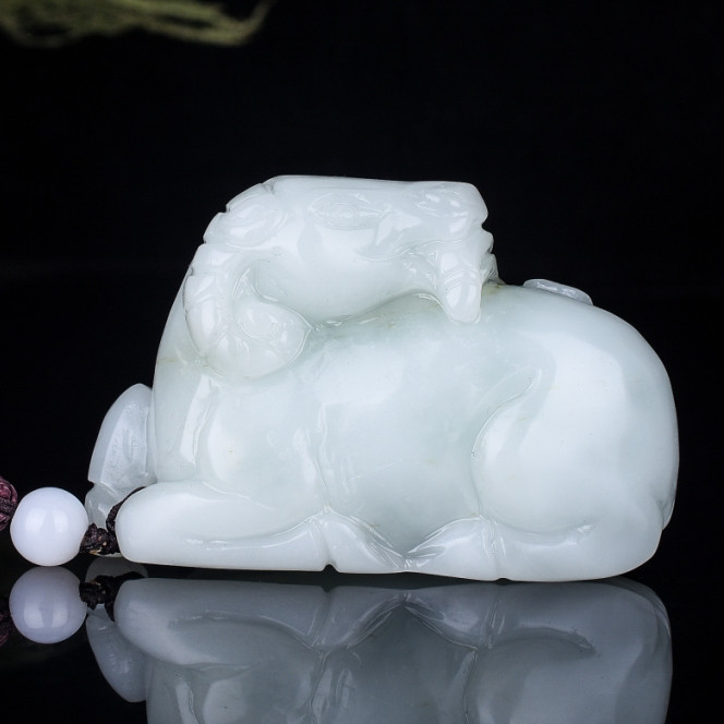 天然新疆和田玉玉羊手把件立体精雕生肖羊摆件洋洋得意手玩件挂件,珠宝/钻石/翡翠,手饰,淘宝优惠券,粉丝福利购,淘宝优惠卷