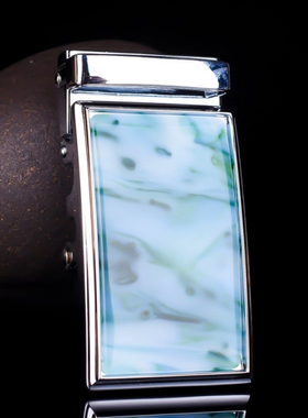 新疆和田玉青花玉皮带扣