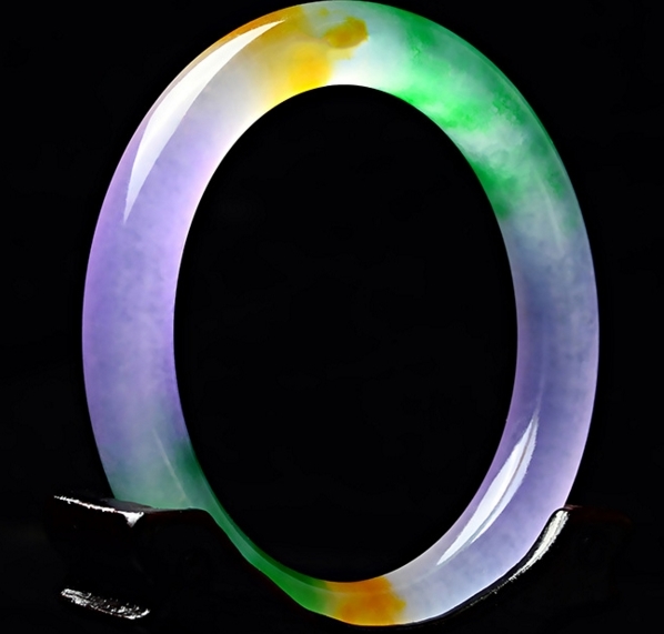 玉石女士福禄寿圆条手镯