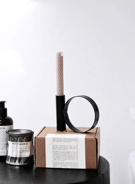 圆环金色设计ins风小众蜡烛台