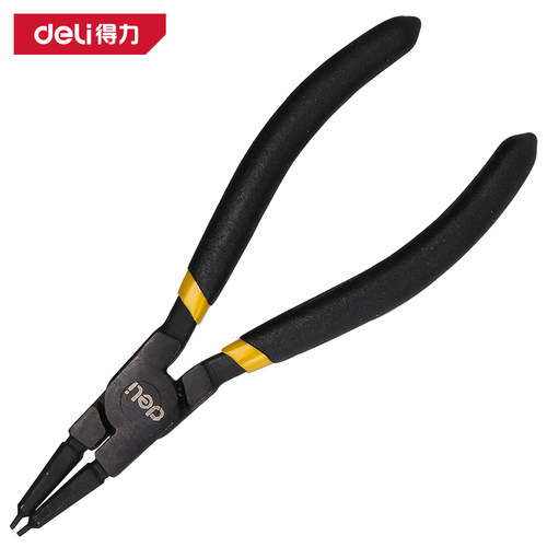 deli得力 5寸德式挡圈卡簧钳弯直内外多用卡环钳子 DL20521 2 3 4