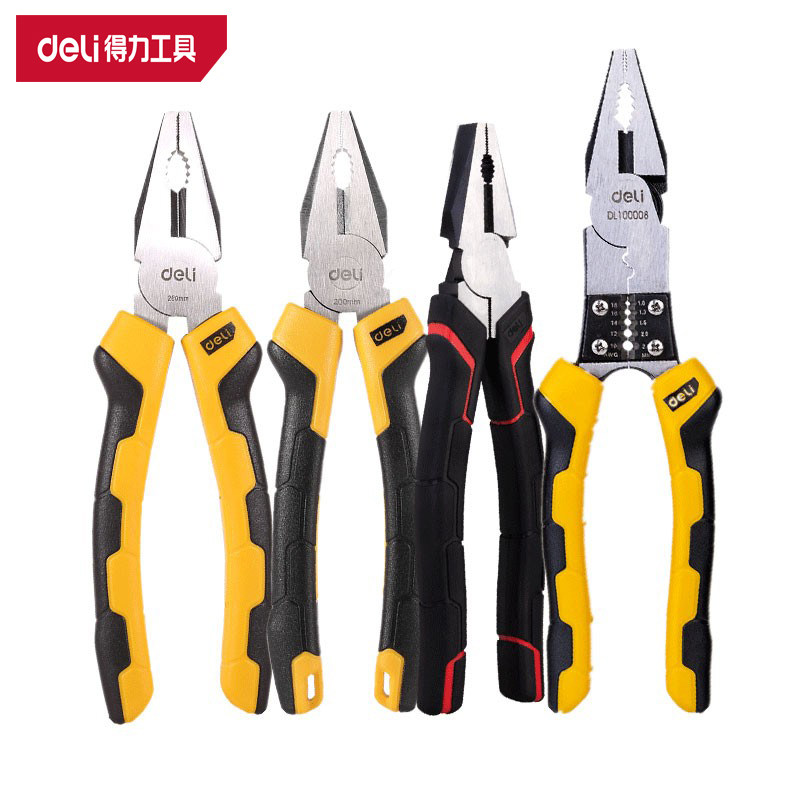 deli得力专业级省力型电工家用多功能断线小迷你饰品老虎钢丝钳子