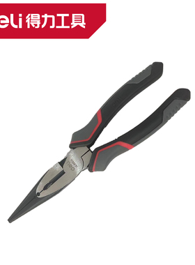 deli得力6/7/8寸日式省力型钢丝钳家用电工老虎钳 DL100106 7 8
