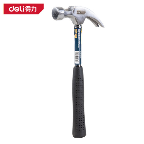deli得力钢管羊角锤多用木工拔钉锤家用高碳钢安全锤 DL5025 50