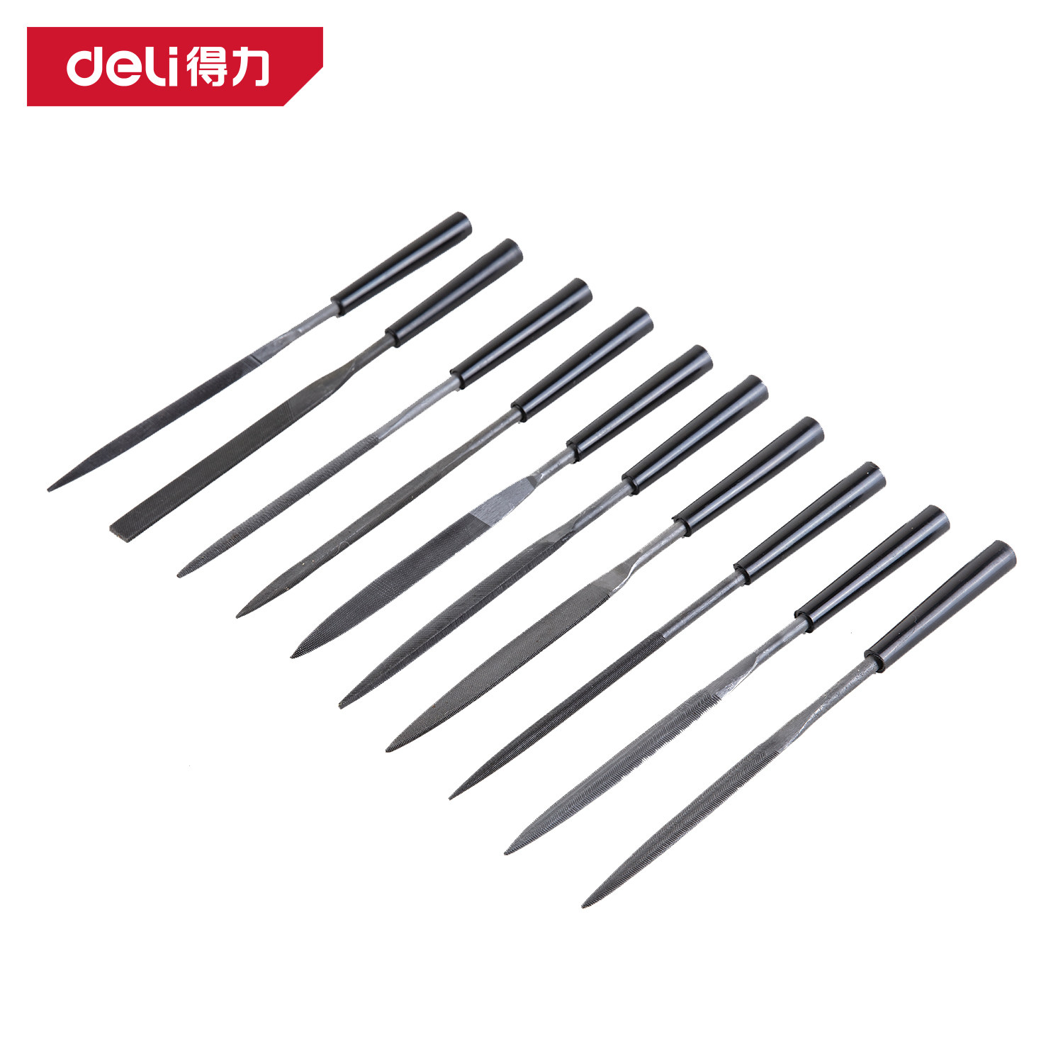 deli得力锉刀组套整形锉刀什锦锉打磨10件套DL2140 2141 2161 181