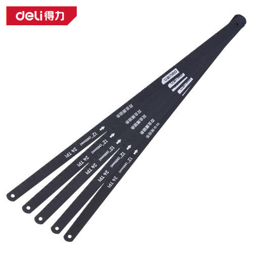 deli得力双金属锯条木工切割手用柔性锯条木材不锈钢切割DL4673