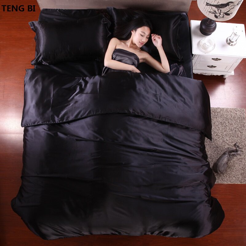 热瞭!100%纯缎面真丝床上用品，家纺特大号