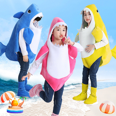 国庆鲨鱼cosplay儿童动物演出服