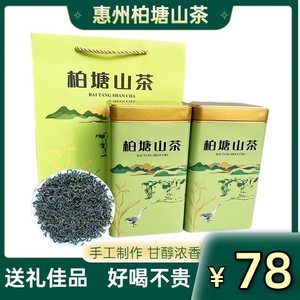 惠州茶叶博罗柏塘山茶特级广东十大名茶浓香型清香明前绿茶2024