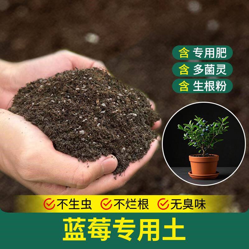 蓝莓专用土植物天然家庭蔬果室内盆栽专用土果苗疏松发酵土壤泥土