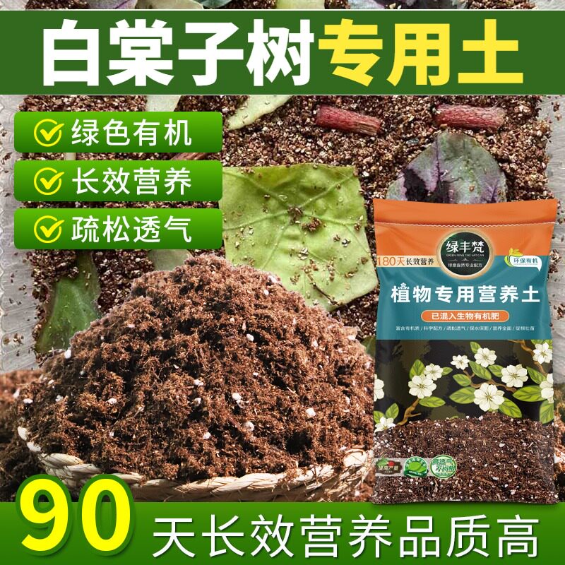 白棠子树专用种植土疏松透气营养土不易粉化缓冲肥效无草籽多肉