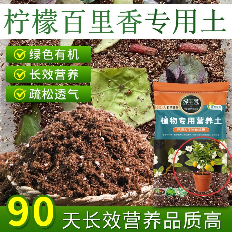 柠檬百里香专用泥炭土利于发根种植土原料甄选防徒长开袋即用多肉