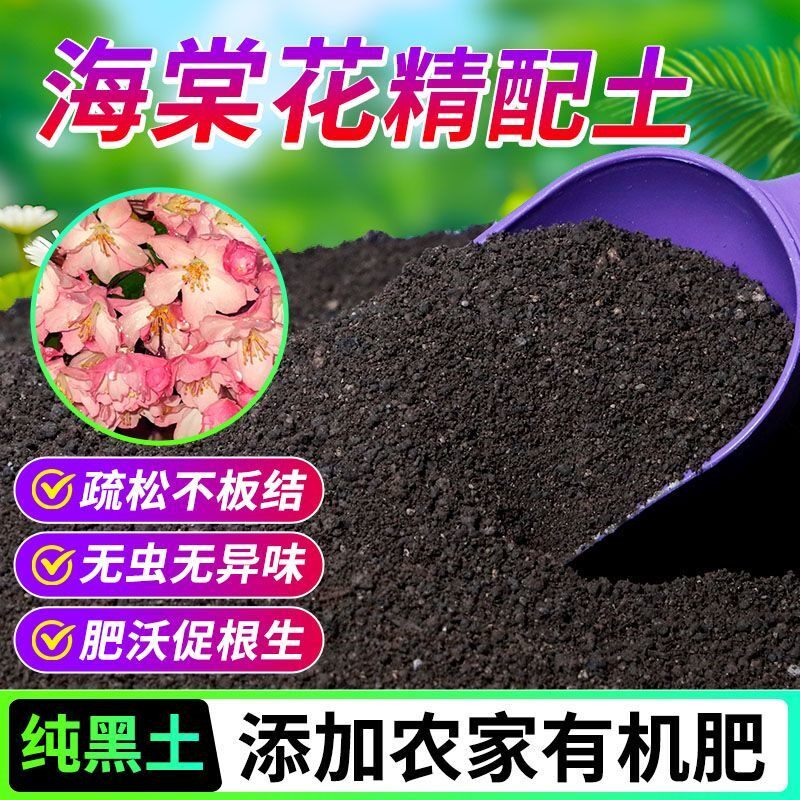 海棠花有机营养土养花种菜专用土轻质土农家肥土疏松