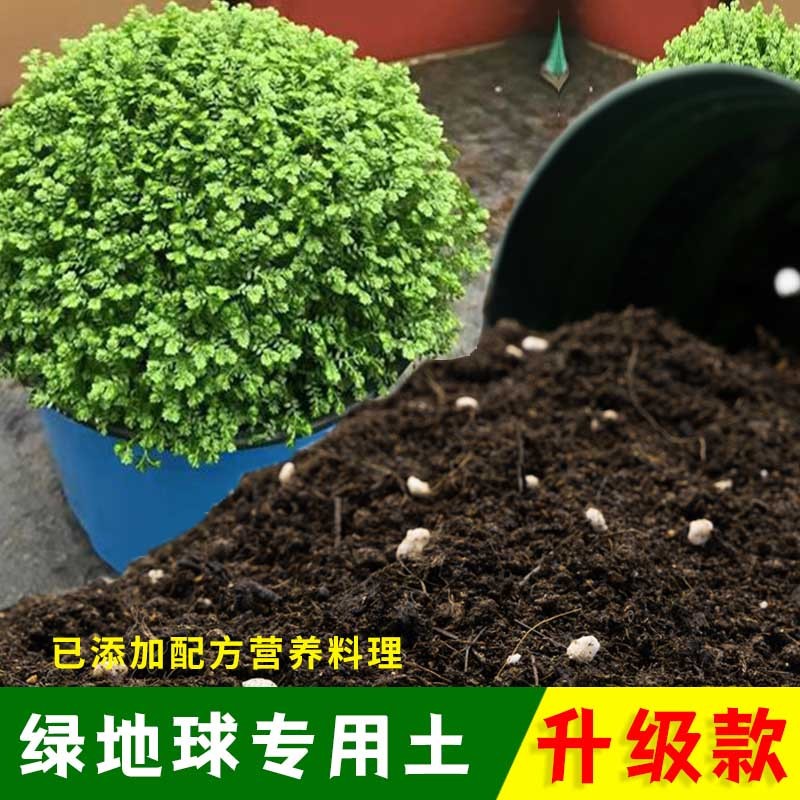 绿地球专用土绿地球营养土有机土肥料家用种植土盆栽种花养花泥土