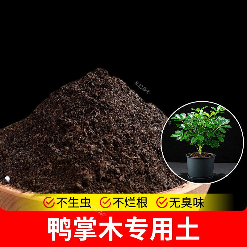 鸭掌木专用土营养土花盆家用土园艺盆栽专用土有机肥花肥花土通用