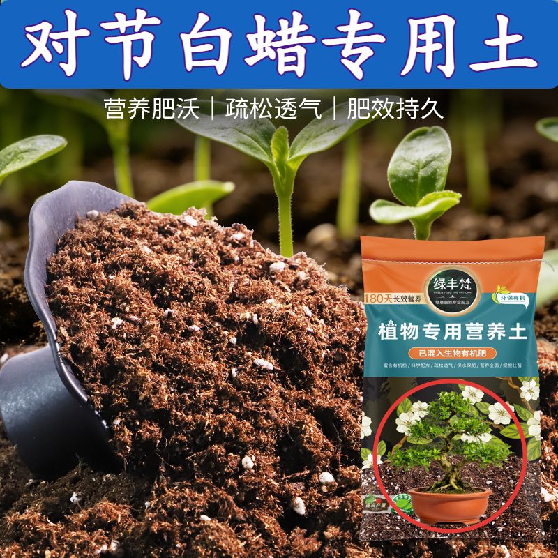 对节白蜡适用通用种植基质轻质土腐熟有机质园艺苗圃花圃款文心兰