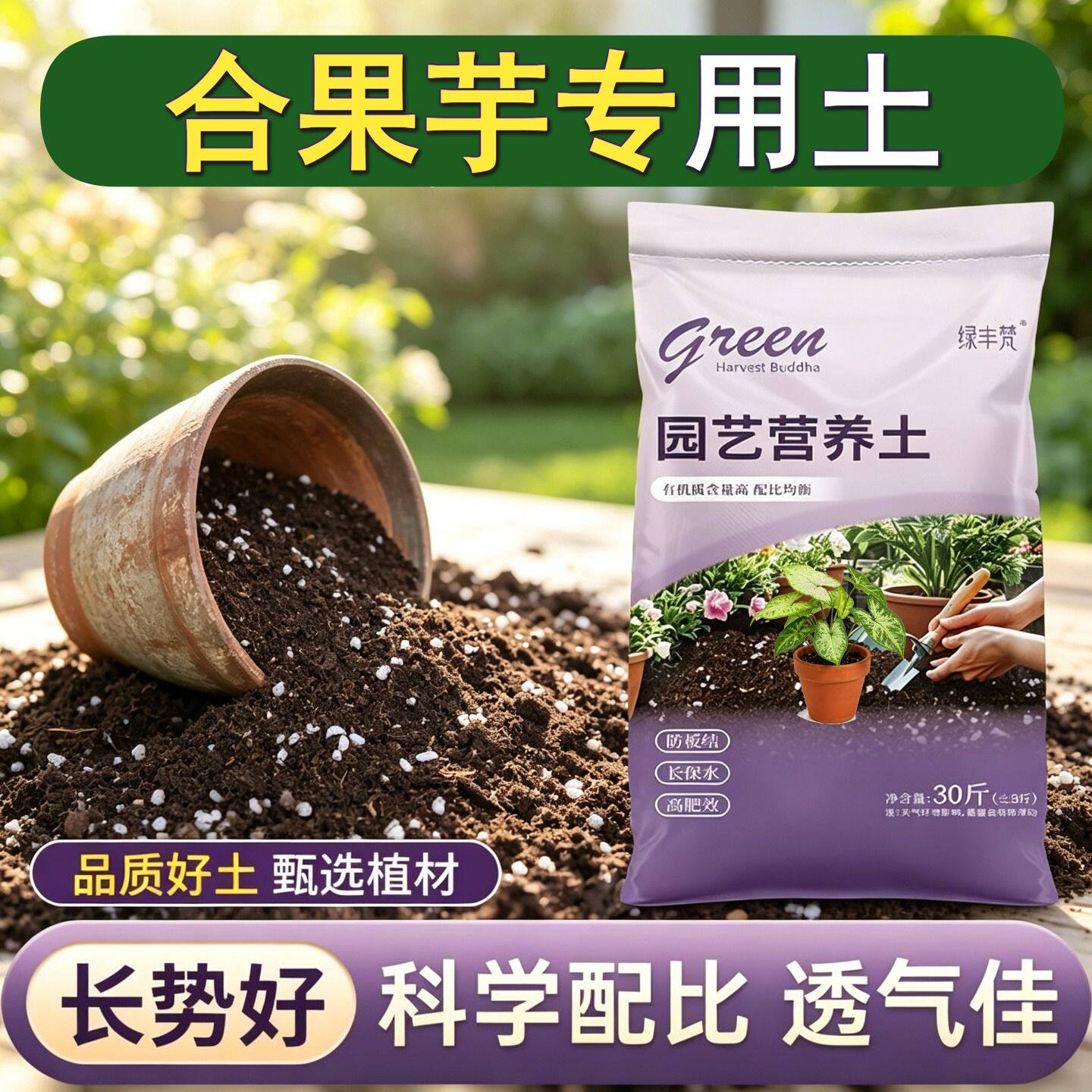 合果芋适用栽培土保水保肥盆景加有机肥精选防徒长观花育苗轻质土