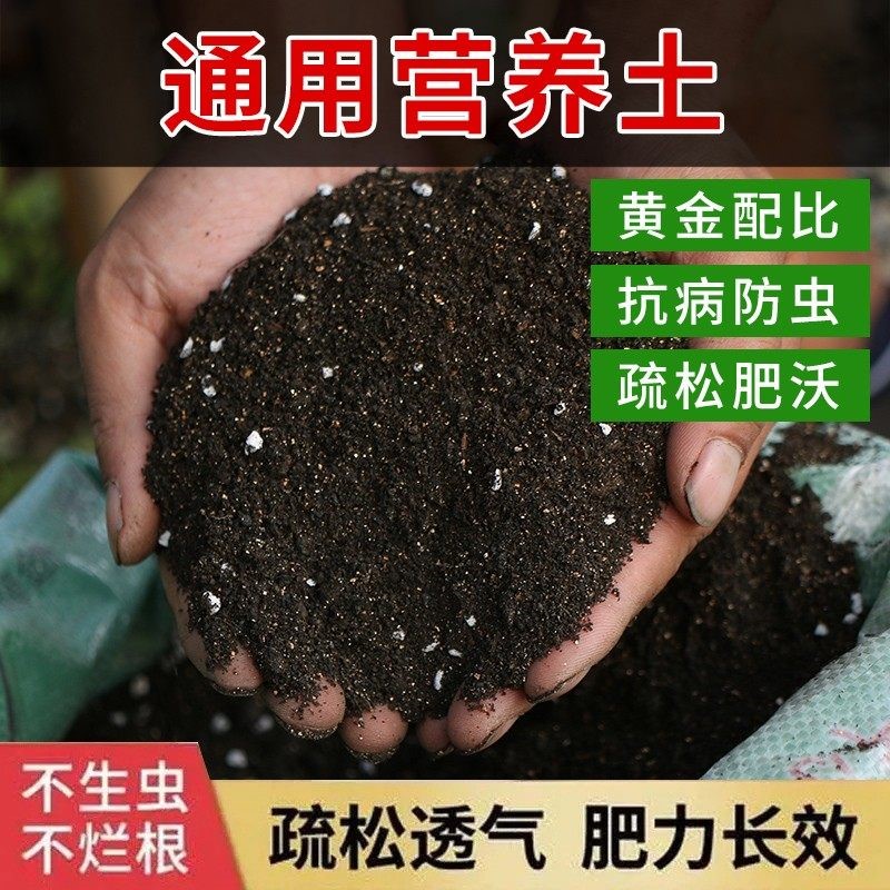 80通用型营养土种菜土花土种花养花5斤土壤多肉绿萝阳台种植土