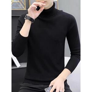 1506/Q16020/P29纯色简约毛衣男圆领修身秋冬款内搭线衣打底衫1图片