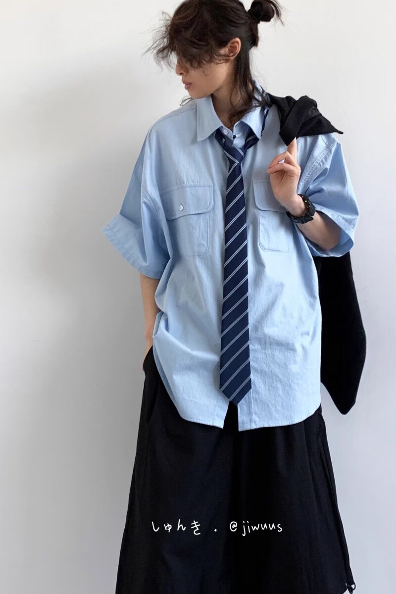 1506/QC1500/P36复古衬衫男夏装宽松趣味新款男装上衣外穿,男装衬衫,星座1506