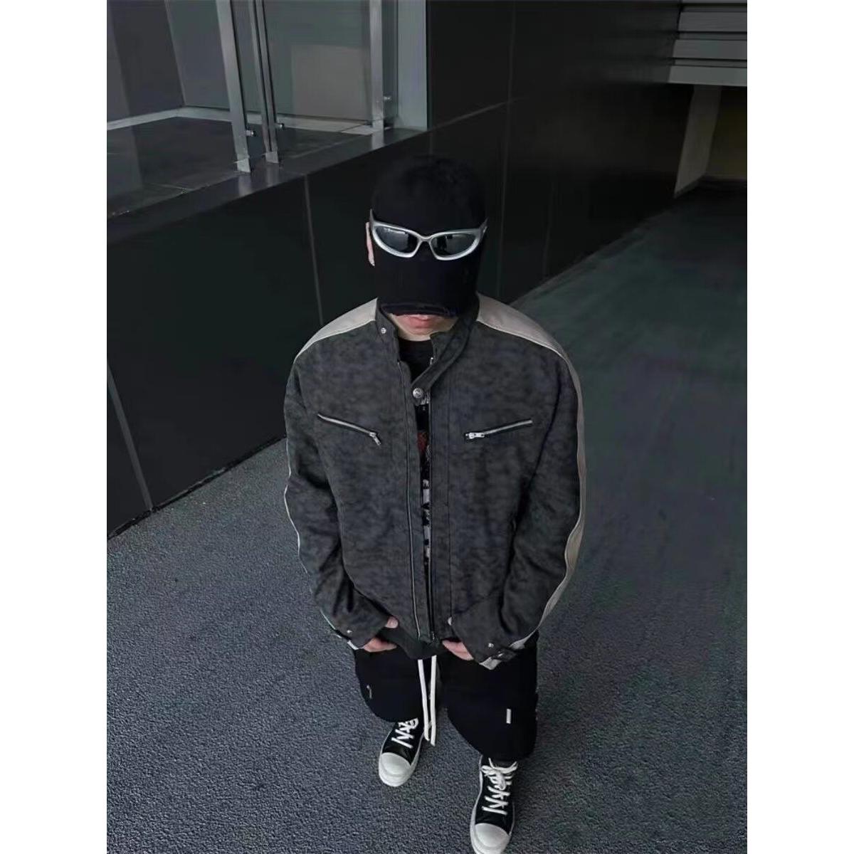 1506/QWT890/P74春秋痞帅外套男高街潮牌港风韩版潮流宽松夹克,男装夹克,星座1506