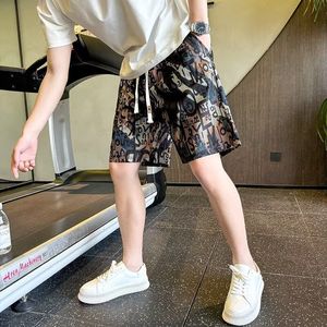 1506/QG2250/P39休闲短裤男青年五分裤2025夏季男士花色沙滩裤图片
