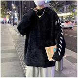 1506/QMY5120/P56复古宽松圆领毛衣潮牌设计感内搭打底衫，男装T恤，星座1506
