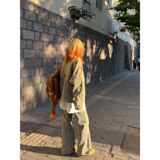 1506/Q18450/P71原版质量黄泥色2025年设计感小众短外套夹克男女，男装夹克，星座1506
