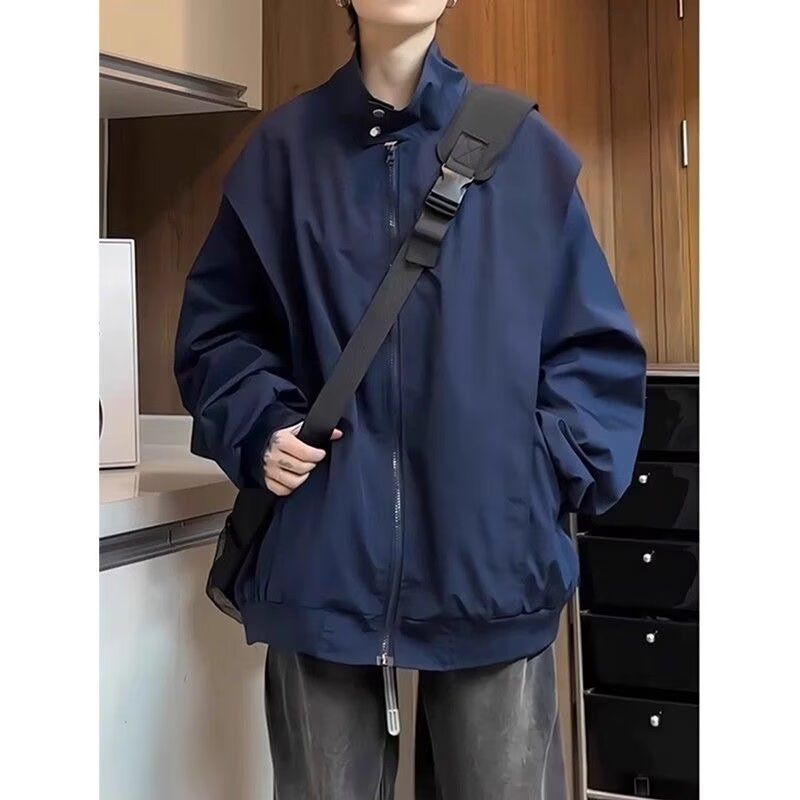 1506/QWT580/P64男士秋百搭棒球领飞行服立领防风抗皱拉链夹克1,男装夹克,星座1506