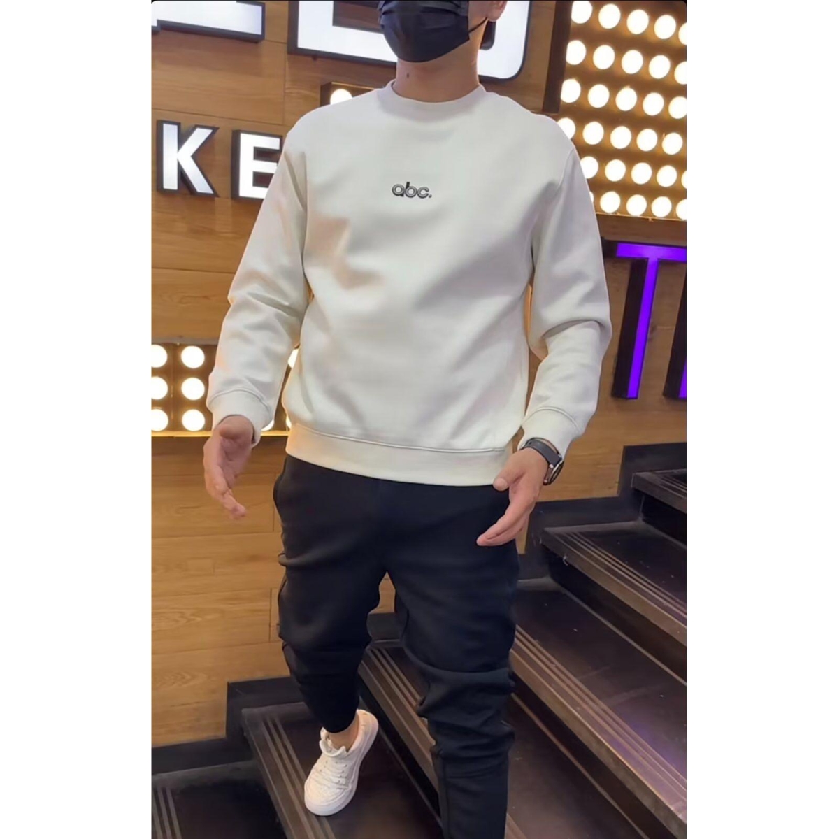 1506/QW6080/P37印花秋冬卫衣男春秋季韩版新款圆领宽松上衣，男装卫衣，星座1506