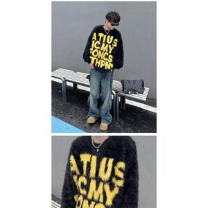 1506/QR-M5230/P64圆领毛衣针织衫男潮牌帅气秋冬季打底衫图片