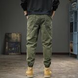 1506/QA33-10/P37加厚高端重磅复古工装裤男士宽松大码休闲裤1，男装工装外套，星座1506