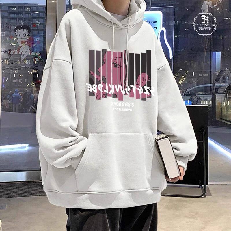 1506/QR80530/P43原创印花连帽卫衣男女秋季百搭宽松情侣帽衫外套,女装短外套,星座1506