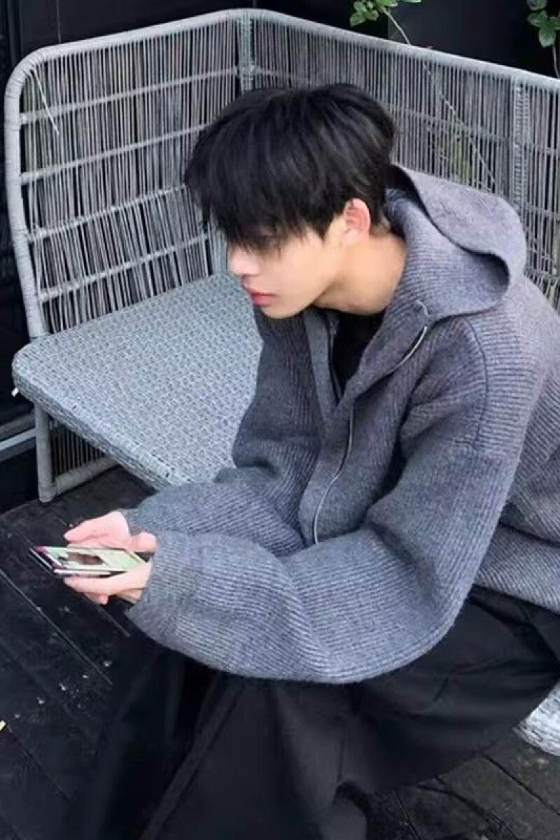 1506/QL1080/P62新款拉链连帽毛衣男女宽松高级感季针织开衫外套1,男装针织衫/毛衣,星座1506