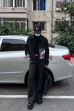 1506/Q6900/P62黑色贴布短款外套男款秋冬潮牌cleanfit行政夹克潮，男装夹克，星座1506
